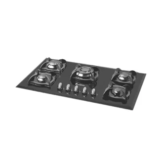 اجاق گاز شیشه ای مشکی پنج شعله تابان مدل TG5501