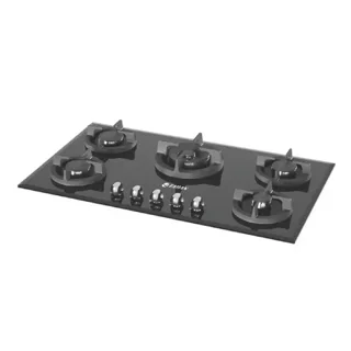 اجاق گاز شیشه ای مشکی پنج شعله تابان مدل TG5502