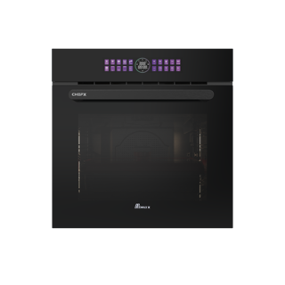 فر توکار شیشه ای مشکی 80 لیتری - 10 برنامه بیمکث مدل Chef X- blue 3105