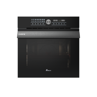 فر توکار شیشه ای مشکی 80 لیتری - 16 برنامه بیمکث مدل Chef X BO-E 3104