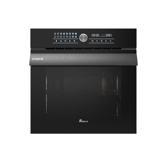 فر توکار شیشه ای مشکی 80 لیتری - 16 برنامه بیمکث مدل Chef X BO-E 3104